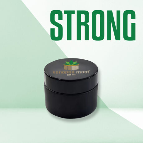 Konopná masť STRONG 50 ml – silná regenerácia a úľava pre pokožku – Herbal Heaven